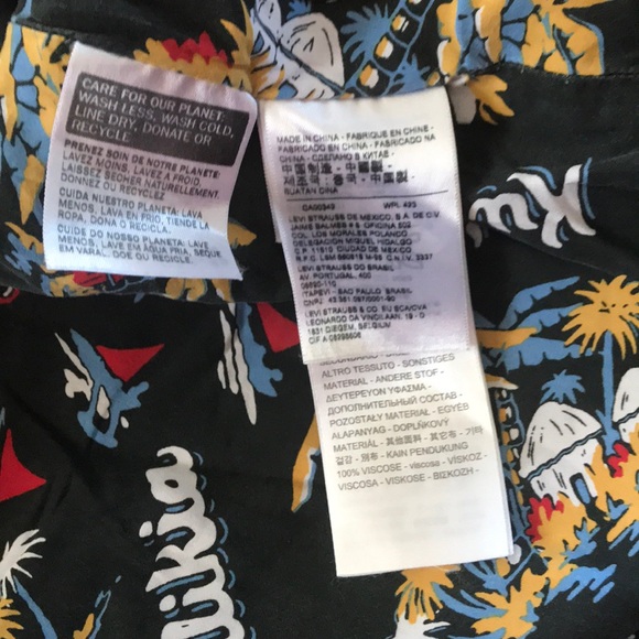 Levi’s Trucker Jean Jacket Waikiki lined sz S - Picture 7 of 10